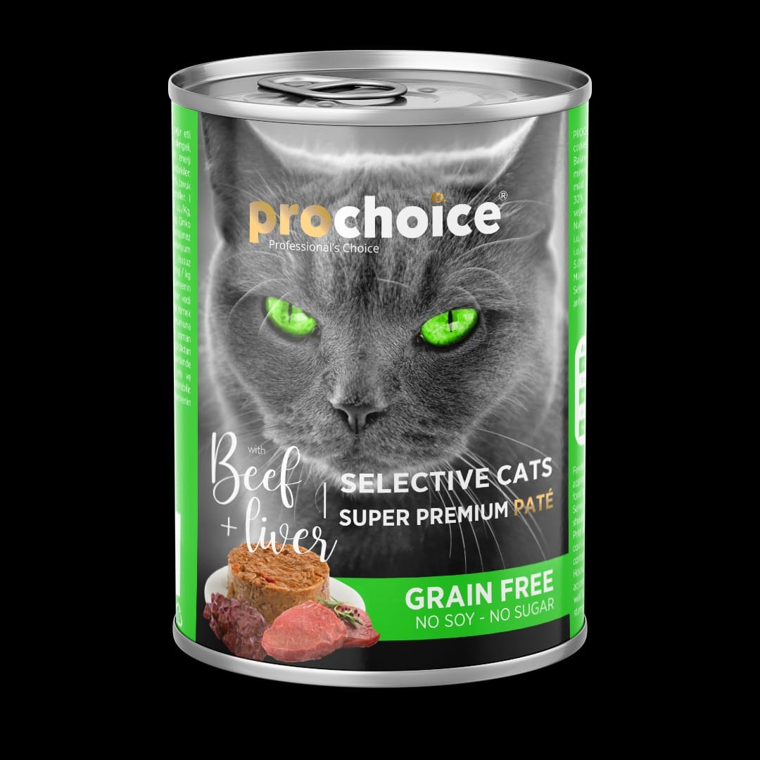 Selective Cat Food with Beef and Liver Pate-395